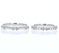 珊瑚婚式記念リング