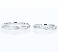 珊瑚婚式記念リング