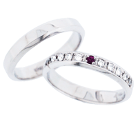 ルビーブライダルリング