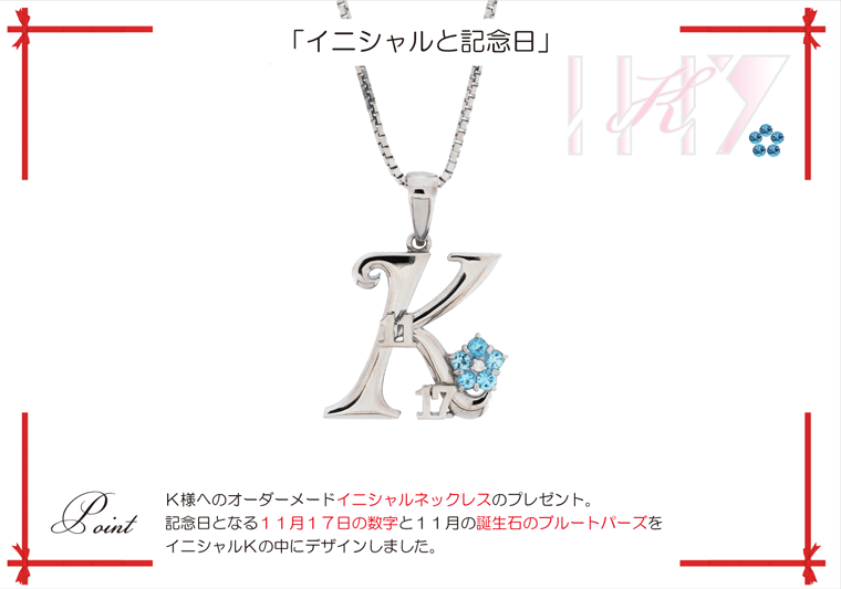 結婚記念日とイニシャル