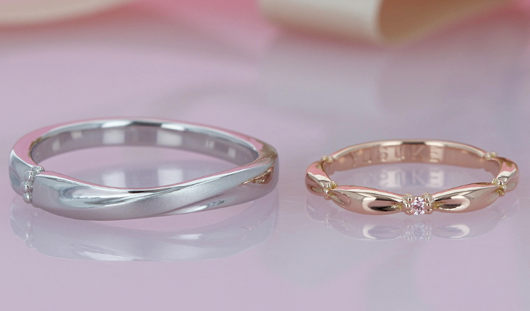 結婚指輪ピンク