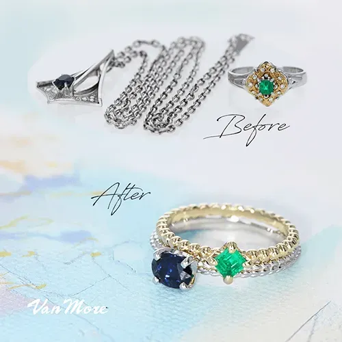 重ね付けリングにリフォーム