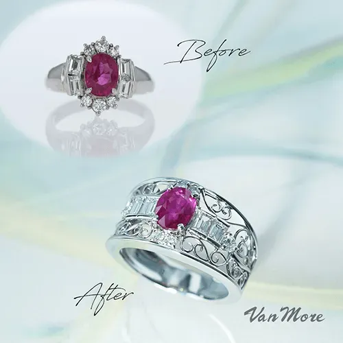 形見のルビーをリフォーム