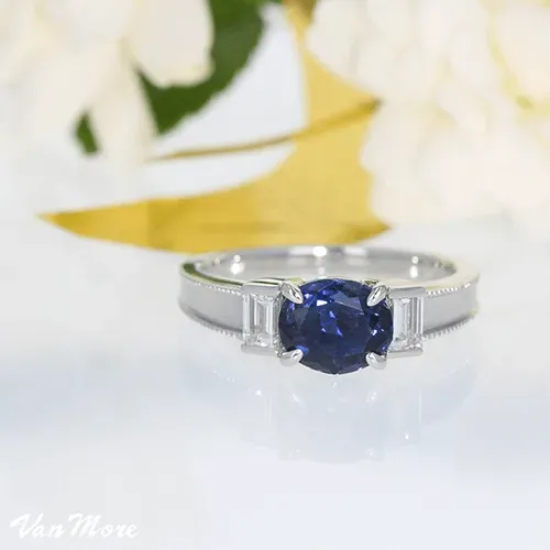 横使いのサファイアへ加工