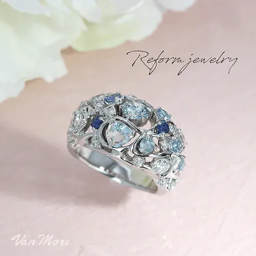 まとめて指輪へリフォーム