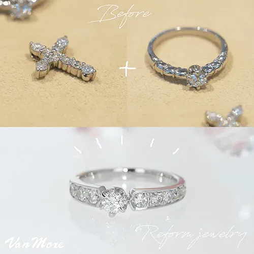 複合ダイヤで華やかなダイヤ指輪へ