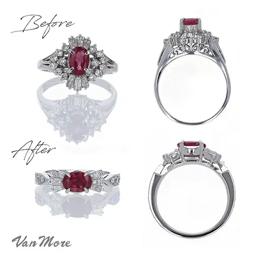 テーパーダイヤモンドで指輪を制作