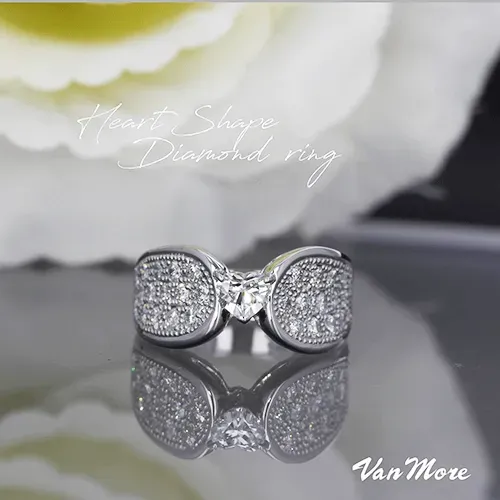 ハートシェイプダイヤモンドリング