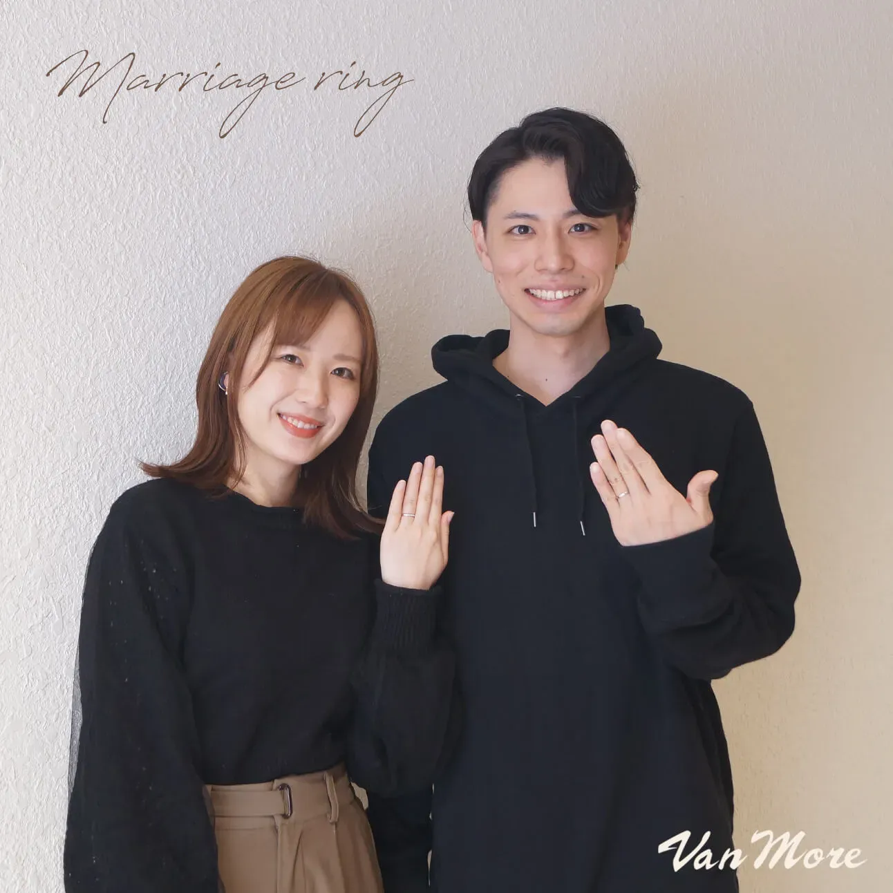 お互いの個性を大切にお選びいただいた
マリッジリング