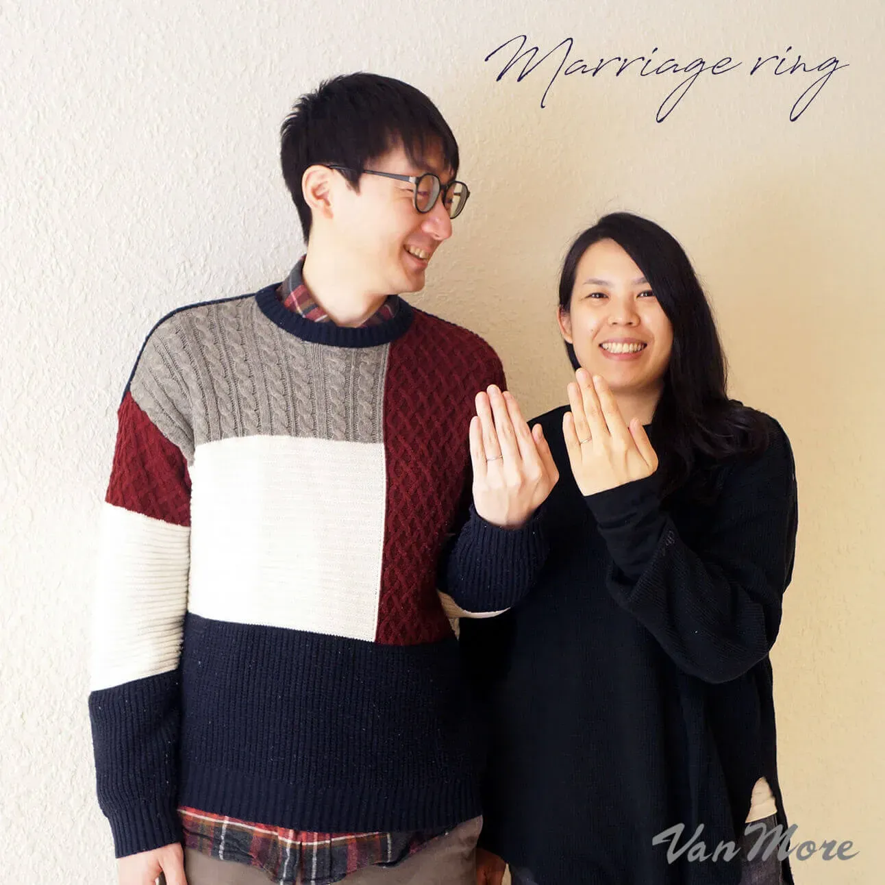 惹かれたデザインは
細部までこだわりのある
マリッジリング