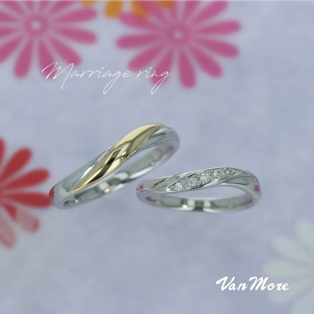 プラチナとゴールドコンビ