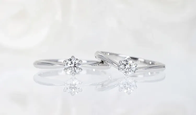 婚約指輪（エンゲージリング）爪留め