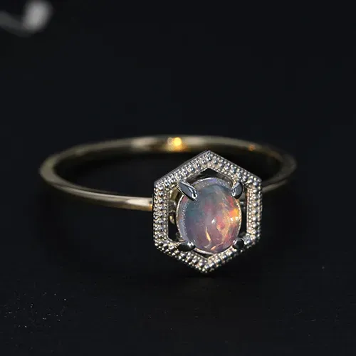 プラチナオパールリング