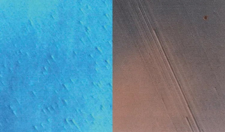 200倍の画像研磨痕