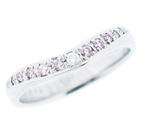 ピンクダイヤマリッジリング