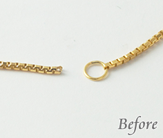 チェーンが切れてしまった。