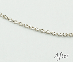 K18WGアズキチェーン