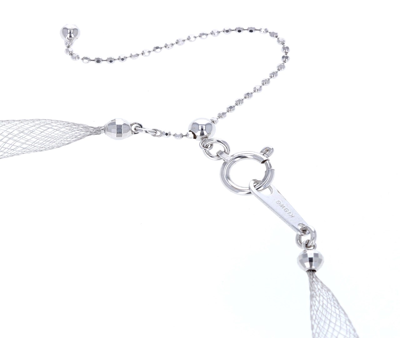 K18ホワイトゴールド ブラックダイヤ・ダイヤモンドネックレス | VanMore Jewelry