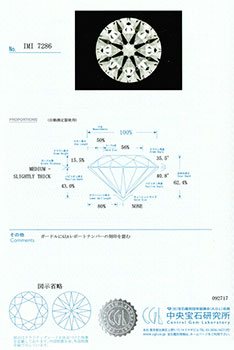 0.702ctダイヤモンド ルース D/SI1/3EX H&C